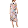 thumbnail image 2 of MSK Womens Floral Print Mid Calf Midi Dress, 2 of 2