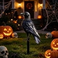 thumbnail image 4 of Clearance Black Crow Yard Stake Spooky Outdoor Garden Decor for Halloween and Themed Party Atmosphere(B), 4 of 4