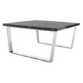 thumbnail image 2 of SAFAVIEH Carmen Modern Glam Square Coffee Table, Black Marble/Chrome, 2 of 7