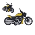 thumbnail image 4 of Retro Motorcycle Toy, Plastic Alloy Exquisite Appearance Pull Back Motorcycle Toy Model Front Light  For Adults Yellow, 4 of 8