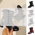 thumbnail image 3 of OKBOP Women's Walking Boots Round Toe Zip-Up Foam Cushioning Block Heel Black Stylish Women's Boots Sizes 36, 3 of 5