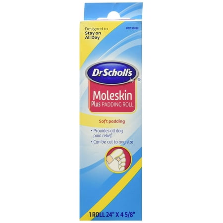 Adhesive Moleskin - Dr. Scholl's Moleskin RollSelf-stick adhesive By Dr Scholls