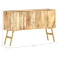 thumbnail image 4 of vidaXL Sideboard 118x30x75 cm Solid Mango Wood, 4 of 4