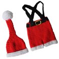 thumbnail image 5 of 1 conjunto de adorable disfraz navideño para bebé, tejido a mano, ropa para fotografía de bebé, 5 of 5