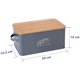 thumbnail image 1 of Caja de pan Caja de pan Caja de repostería de metal Contenedor para almacenar Pastel de pan y repostería 30 cm * 16,5 cm * 15 cm. Afortunado Sencillez, 1 of 4