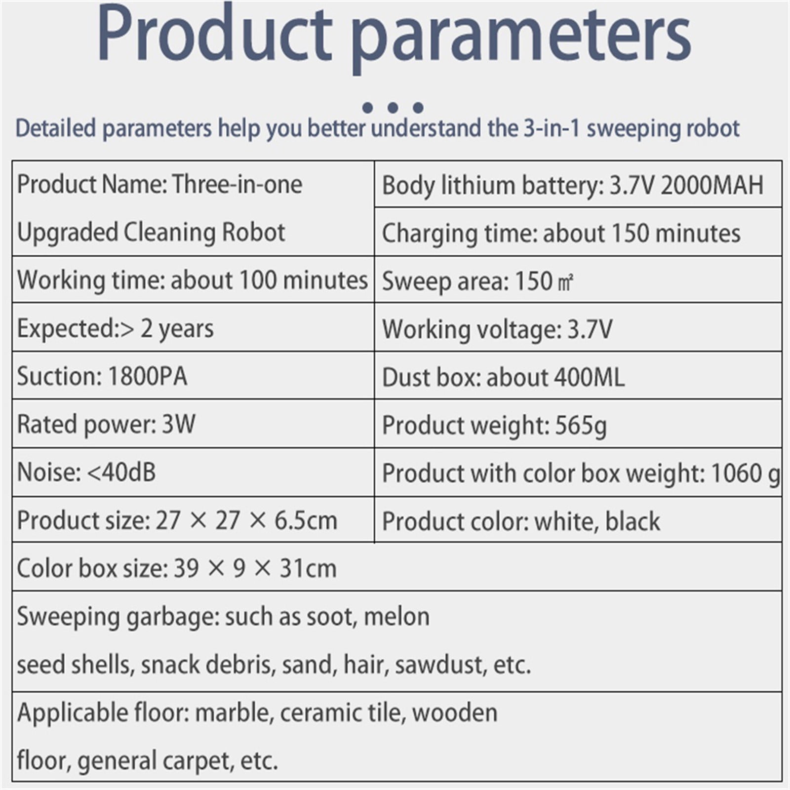 Robot Vacuum, Robot Vacuum and Mop Combo with Schedule,Smart Cleaning Robot Auto Robotic Vacuum Dry Wet Mopping Cleaner