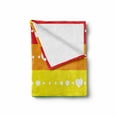 thumbnail image 2 of Pride Soft Flannel Fleece Throw Blanket, Horizontal Striped Flag Design with Gay Parade Colors and Little Hearts Dots, Cozy Plush for Indoor and Outdoor Use, 70" x 90", Multicolor, by Ambesonne, 2 of 6