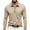 Beige, variant on CCRFTGI Long Sleeve Polo Shirts for Men Solid Breathable Classic Golf Casual Daily Tops Tees Shirts Navy 3XL