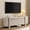 White Alder, variant on KeyWhat Modern TV Stand for TVs Up to 80", Storage Cabinet, 6 Compartments, Hidden Handles
