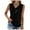 Black, variant on ZQUUVOU Tank Top For Women Button Down V Neck Summer Tops (Light Blue,M)