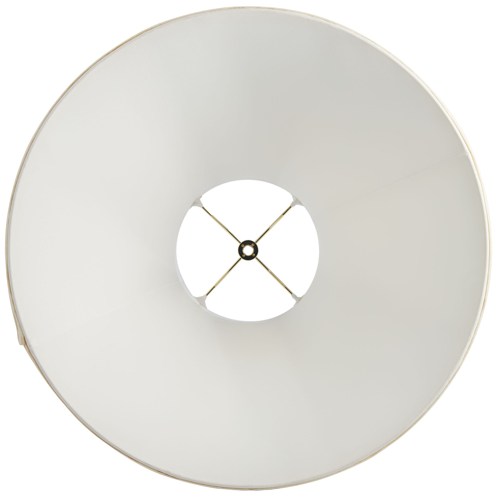 Imperial Shade Creme Large Bell Lamp Shade 7" Top x 20" Bottom x 13.75" Slant x 12.25" High (Spider) Replacement with Harp and Finial