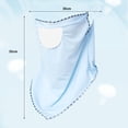thumbnail image 3 of 1PC Face Mask Blue Nylon Womens Summer Driving Neck Guard Sunshade Face Kini Breathable Ice Silk Sunscreen Mask Protective Scarf, 3 of 4