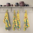 thumbnail image 2 of Beautiful Peacock Kitchen Dish Towels Set of 6 Absorbent Hand Towels, Lint-Free 18"x28" Blossom Branch Fast Drying Hanging Dishcloths for Cooking Baking Home Clean, 2 of 7