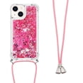 thumbnail image 1 of Funda FOXDOCK para iPhone 13 Mini con Cuerda Ajustable, Brillo Líquido, Protección Antigolpes y Lente – Ideal para Regalo, 1 of 6