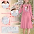 thumbnail image 6 of DISNIMO Pink Axolotl Dress Girls Christmas Tree Dress Kids Long Sleeve Dresses for Girls Collared Dress Fall Girl Skater Dresses for Girls Midi Long Sleeve Dress Child Girl Dress 7-8 Years, 6 of 7