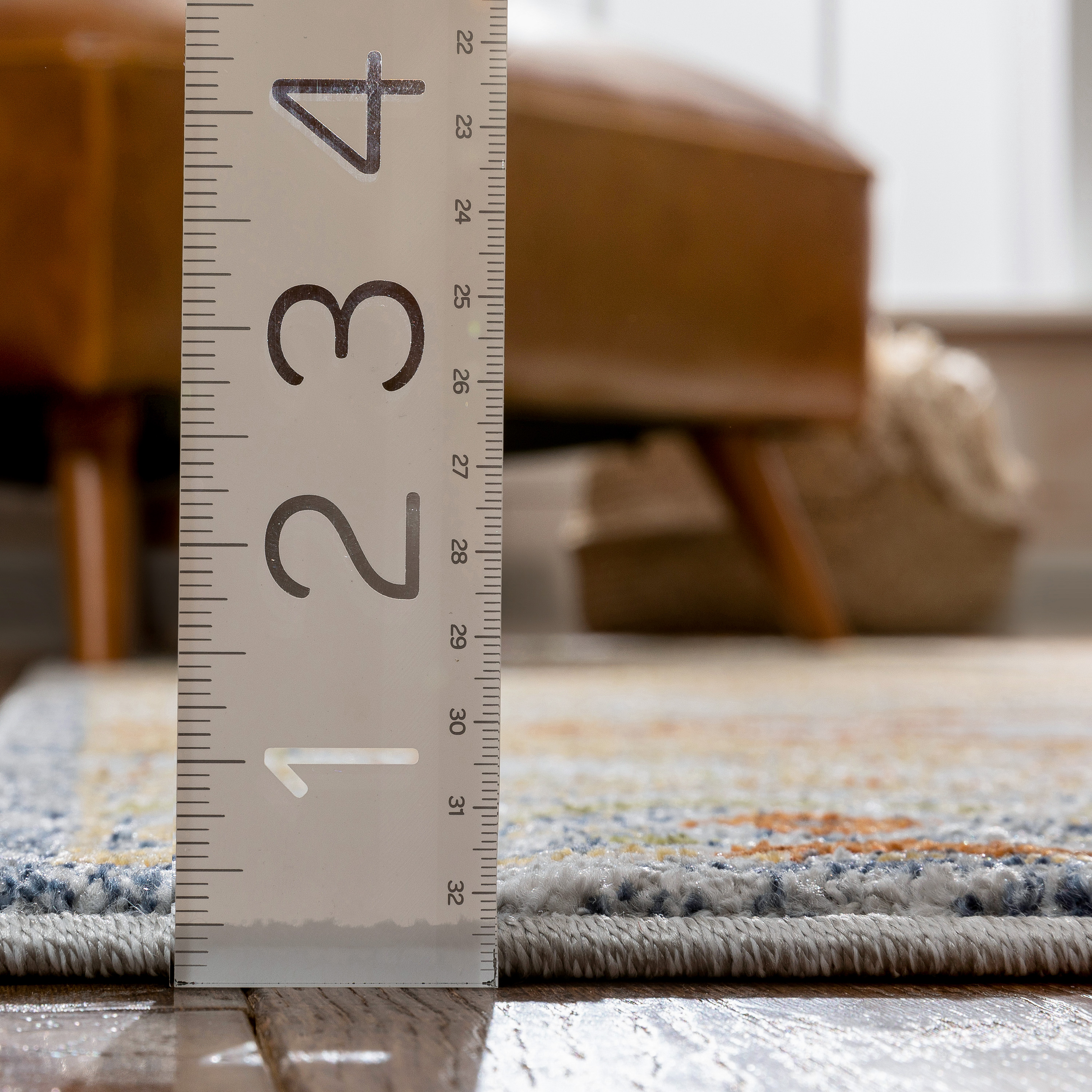 Well Woven Omaha Alu Vintage Distressed Tribal Modern Global Cream 5'3" x 7'3" Area Rug