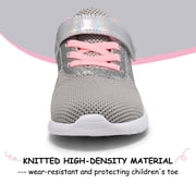 HARVEST LAND Girls Glitter Sneakers Slip-on Athletic Tennis Shoes for Boys Toddler Little/Big Kids