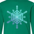 thumbnail image 4 of Inktastic Christmas Blue Ice Snowflake Long Sleeve Youth T-Shirt, 4 of 5