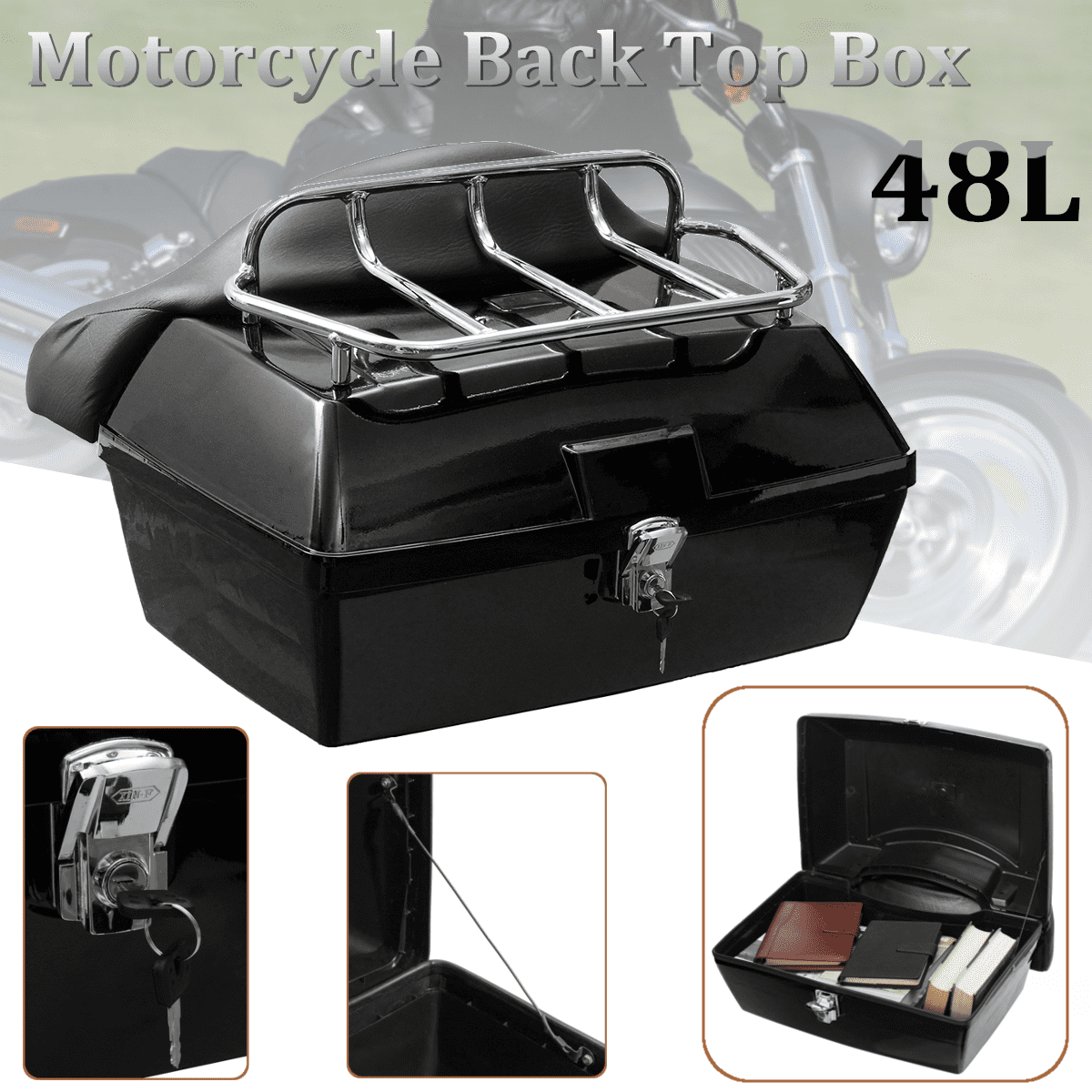 motorcycle rear luggage box