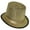 Gold gold ribbon on, variant on Blingbling Fedora Glitter Magician Hat Victorian Age Women Men Photo Props