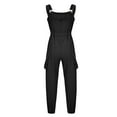 thumbnail image 5 of ICHUANYI Women's Casual Overalls Sleeveless One-Piece Waist Suspenders Leggings Jumpsuits, 5 of 6