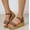Brown, variant on Women's Sandals on New Fish Mouth Retro Wedge Heel Platform Sandals Female Foreign Trade Roman Sandals