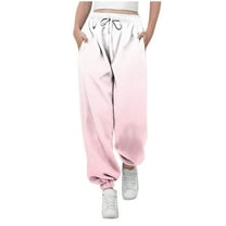 dazeni Girls Baggy Jogger Sweatpants Fashion Tie Dye Cinch Bottom Sweatpants Comfy Drawstring Athletic Pants Y2K Preppy Pants