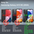thumbnail image 6 of Galaxy A15 5G Case, Takfox Samsung Galaxy A15 Basic Case [Frosted] Shockproof Case Liquid Silicone Gel Rubber Soft TPU Anti-slip Bumper Thin Matte Slim Phone Case Covers For Samsung A15 5G,Black, 6 of 12