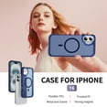 thumbnail image 5 of Allytechgroup iPhone 16 Plus Case Magnetic, Compatible with Magsafe Matte Back Cover Military Grade Shockproof Anti-Scratch Slim Fit Phone Case Cover for Apple iPhone 16 Plus, Darkblue, 5 of 9