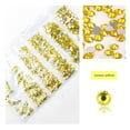 thumbnail image 4 of Nail Rhinestones Flat-Bottom Multi-faceted Sides DIY Handcraft Excellent Gloss Manicure Crystal Different Styles Mobile Phone Yellow, 4 of 6