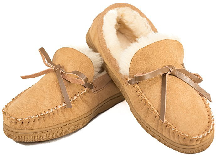 mens moccasin slippers size 11