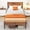 Brown, variant on Full Bed Frame, Mattress Foundation with Headboard, No Box Spring Needed, 800LBS Sturdy Metal Slats Support, Noise Free, Black