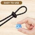 thumbnail image 4 of 50Pcs 10 Colors Plastic Spring Rope Buckle Cord Locks Mixed Color 21x23x6.5mm Hole: 5.5mm 5pcs/color, 4 of 6