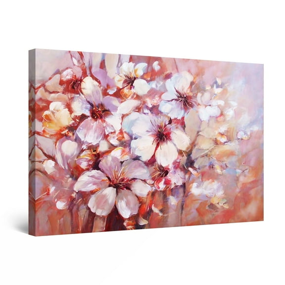 Startonight Canvas Wall Art Abstract - Artist of Spring Flowers Painting - Large Framed 32" x 48"