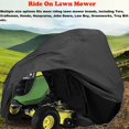 thumbnail image 3 of Skyour Housse de Tondeuse Imperméable pour Jardin, Housse pour Tracteur à Chevaucher, Rangement Extérieur, Poussière, Neige, Résistante aux Déchirures, Protection pour Tondeuse, 3 of 7