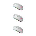 thumbnail image 2 of stanreset 2.4GHz Wireless Mouse Rechargeable Adjustable 800/1200/1600/2400 DPI Computer Gaming Mice Portable Office for Tablet Silver 3Set, 2 of 6