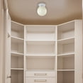 thumbnail image 3 of Design House Traditional 1-Light Indoor Flush Mount Dimmable Globe Light, White, 3 of 13