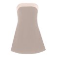 thumbnail image 5 of BiZtdJrK Women's Velvet Tube Top Dress Strapless Bodycon A-Line Mini Dress Off The Shoulder Backless Party Club Dresses Beige XL My Orders Placed By Me, 5 of 9