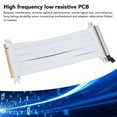 thumbnail image 3 of PCIE 5.0 X16 Riser Cable, 128Gbps PCB Flexible GPU Extension Cable, PCIE Riser Compatible with 4.0 3.0 2.0 1.0 Interfaces, 3 of 7