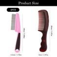 thumbnail image 4 of 2 Pcs Dandruff Comb,  Scalp Sweep Detoxing Hair brush Set for Dandruff Removal, Scalp Build Up Remover and Stainless Steel Fine Tooth Comb, Massage Brush for Women Men, 4 of 9