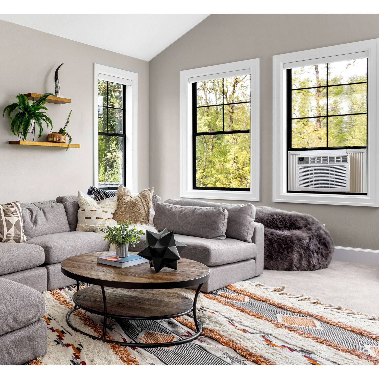 Arctic Wind 18,000 BTU 1000 sq ft Window Air Conditioner with Remote, White, 2AW18000EA