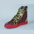 thumbnail image 4 of Mens High Top Shoes FIESSO by AURELIO GARCIA Chain Medusa Celebrity 2421 Red, 4 of 9