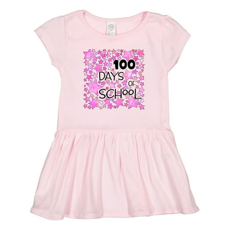 

Inktastic 100 Days of School Stars in Pink Gift Toddler Girl Dress