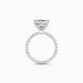 thumbnail image 3 of Spot Jewel 14K White Gold Plated Wedding Ring - 2.1 Ct Princess Cut Diamond Engagement Ring - Proposal Ring for Sister - Gorgeous Anniversary Gift for Women - Causal Daily Wear Ring for Women, 3 of 6