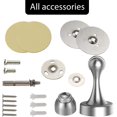 thumbnail image 5 of Door Stopper, Magnetic Door Stop Door Catch, Brushed Nickel Stainless Steel Door Stopper Wall Protector, Double-Sided Adhesive Tape No Drilling, Screws for Stronger Wall Mount, 5 of 7