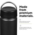 thumbnail image 4 of Klean Kanteen Wide Water Bottle with Wide Loop Cap - Reusable, Stainless Steel Water Bottle for Men and Women - 27 Oz, Black, 4 of 7