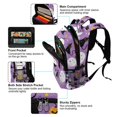 thumbnail image 5 of FORMRS Unisex Backpack Elementary School Travel Bookbag with Reflective Stripes, Purple Halloween Pattern, 5 of 7
