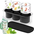 thumbnail image 3 of Molde Hielo Bandeja Cubos 3 Cuadrículas para Tumbler Cup 40oz Silicone (), 3 of 9