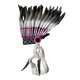 thumbnail image 5 of Tocado indio,Sombrero indio Tocado de plumas artificiales,Tocado de plumas para escenario Disfraces Fiesta Cosplay,Graduación Diadema Festival Disfraz,Sombreros Adultos Niños Banda, 5 of 8