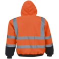 thumbnail image 3 of Hi Vis ANSI Class 3 Safety Pullover Hooded Sweatshirt Fleece Hoodie Tops Coat, 3 of 3